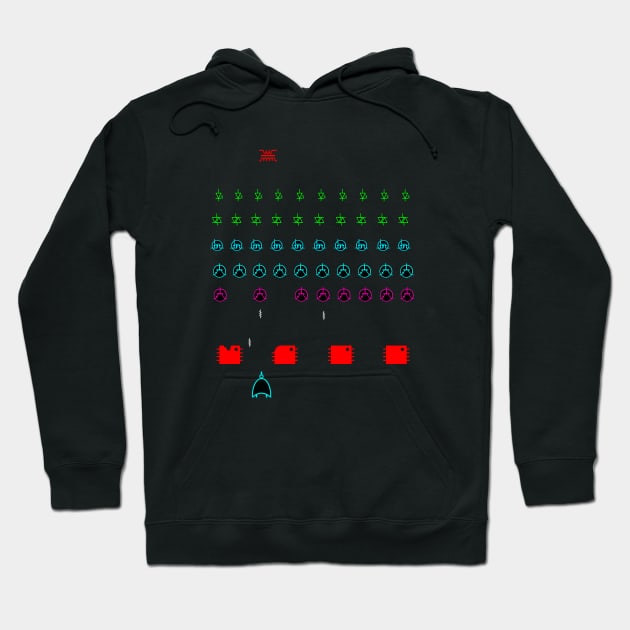 Logic Invaders Hoodie by blueshift